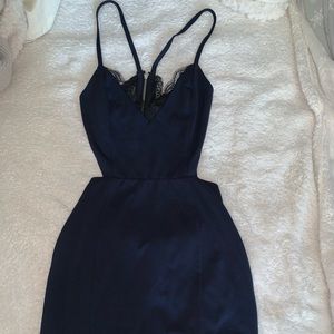 Navy mini dress
